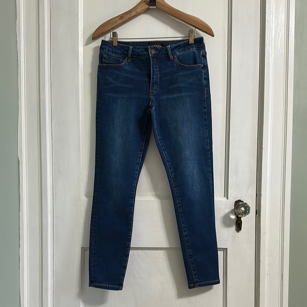 TAHARI Chloe Fit Solution Skinny Ankle Jeans - Valence Wash